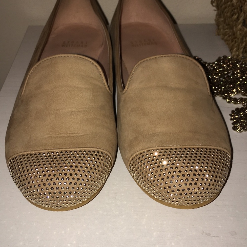 Stuart Weitzman new studded suede loafers - Picture 2 of 8
